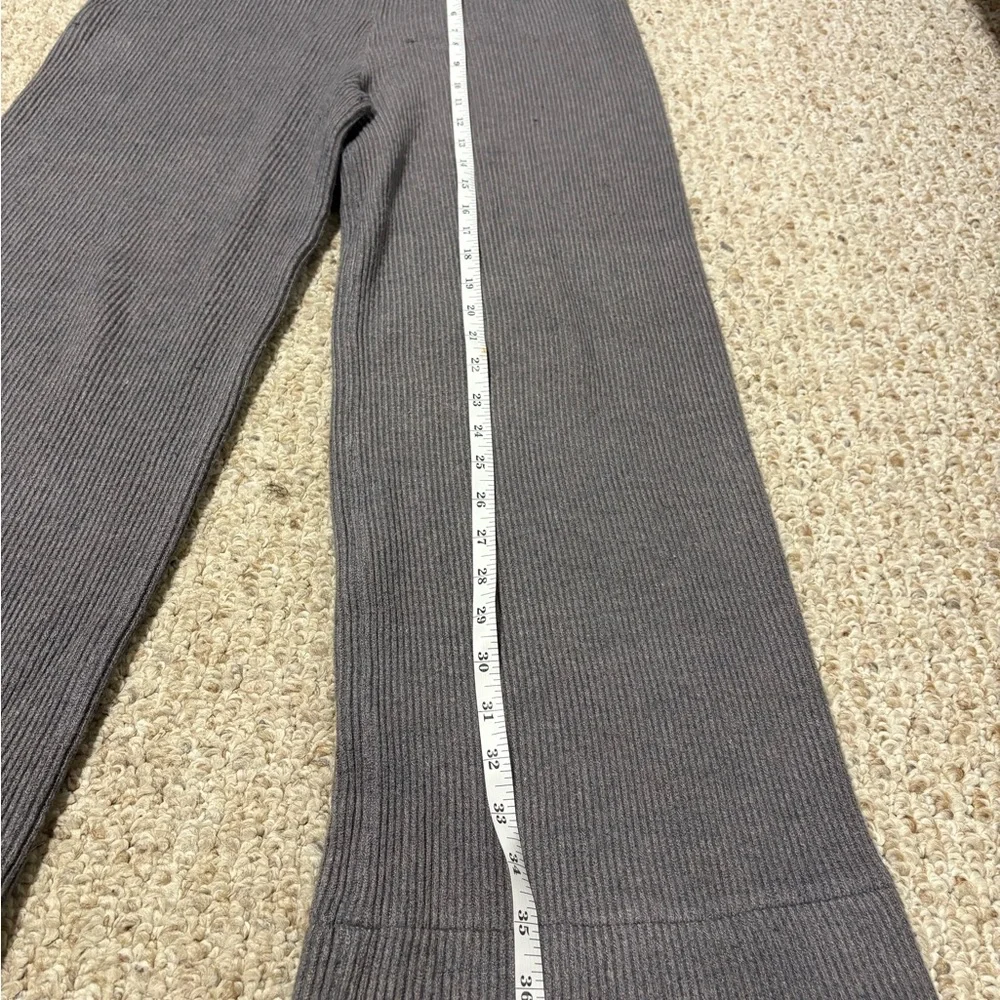 Zara Heather Gray Knit Trousers - Picture 6 of 6